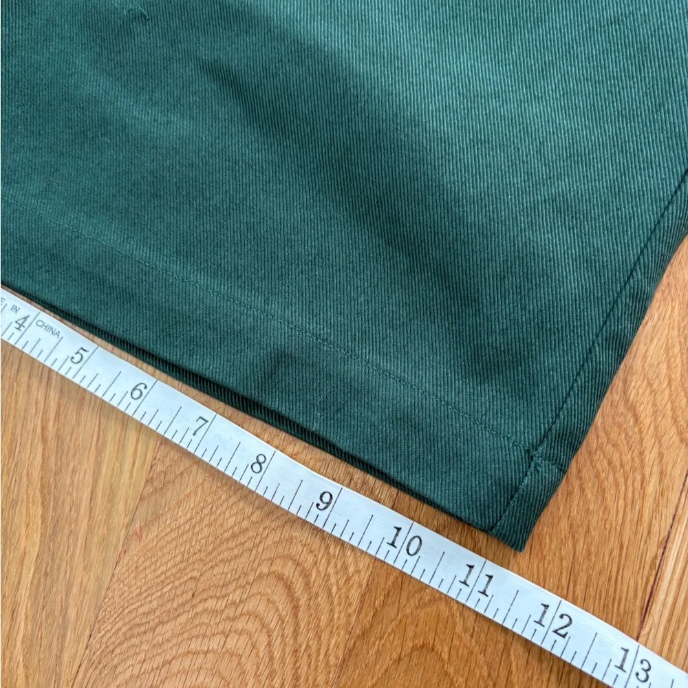 Pieces Uniques Le Pantalon Qwan Pleated Pants Gurkha Baggy Cotton Green M 32x32
